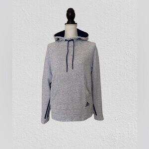 Woman’s Adidas Hoodie Jacket Hooded Light Blue Activewear Top, Sz M.